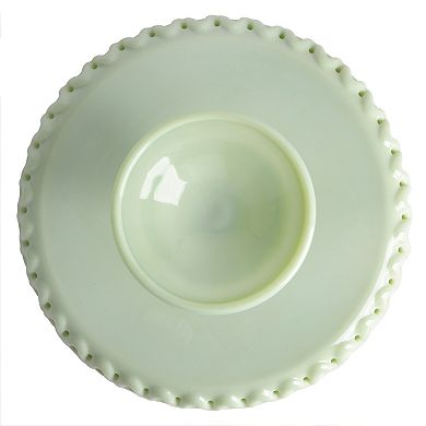 Glass Loop Cake Stand in Mint