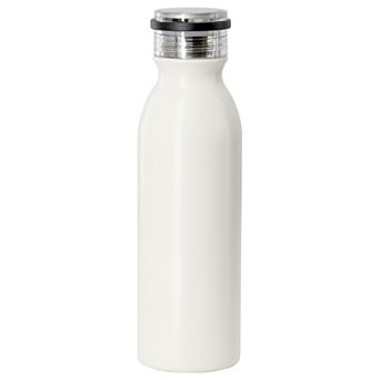 20oz Stainless Steel Thermal Bottle with Acrylic Lid in Cream