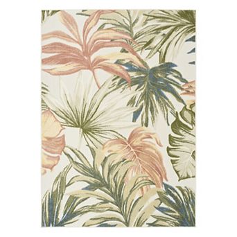 Nourison Aloha Tropical Palm Paradise Indoor / Outdoor Area Rug