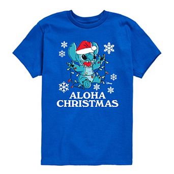 Boys 8-20 Disney's Lilo & Stitch Aloha Christmas Graphic Tee