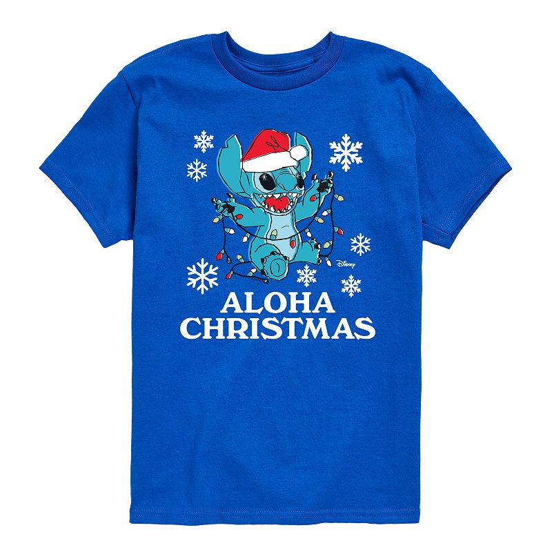 Boys 8-20 Disney's Lilo & Stitch Aloha Christmas Graphic Tee, Boy's, 