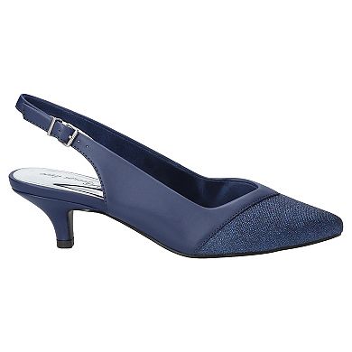 Easy Street Vivid Women's Slingback Pointed Toe Pumps