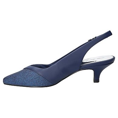 Easy Street Vivid Women's Slingback Pointed Toe Pumps