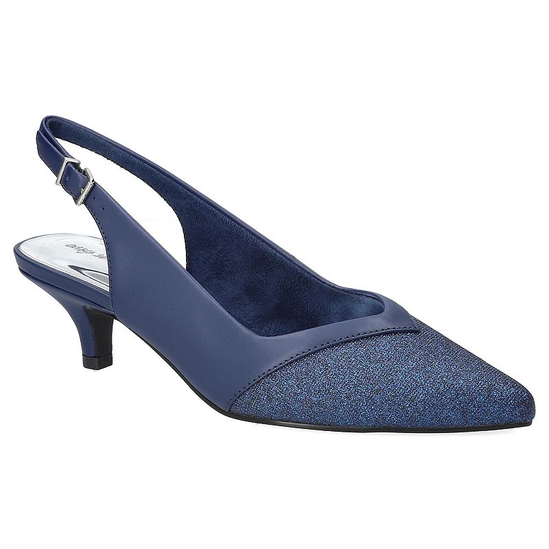 Easy Street Vivid Women's Slingback Pointed Toe Pumps,