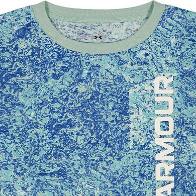 Boys 8-16 Under Armour All Over Print Short Sleeve Top & Shorts Set