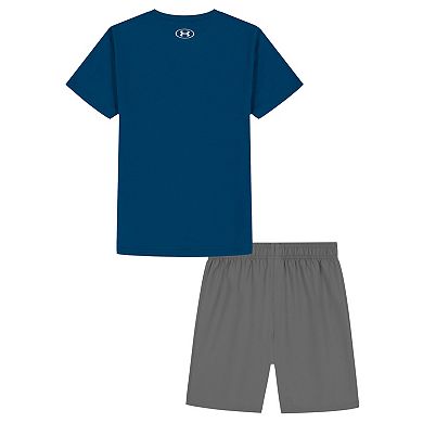 Boys 8-16 Under Armour Square Mountain Graphic T-Shirt & Shorts Set