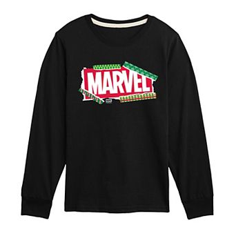Boys 8-20 Marvel Logo Long Sleeve Graphic Tee