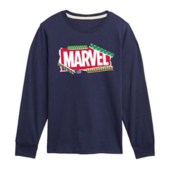 Boys 8-20 Marvel Logo Long Sleeve Graphic Tee
