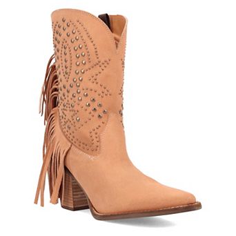 Dingo Star Power Women's Suede Fringe Ankle Boots