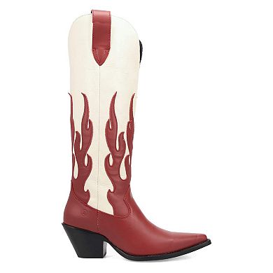 Dingo Burnin' Love Women's Leather Knee-High Boots