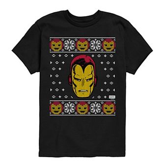 Boys 8-20 Marvel Iron Man Ugly Christmas Sweater Graphic Tee