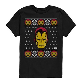 Boys 8-20 Marvel Iron Man Ugly Christmas Sweater Graphic Tee