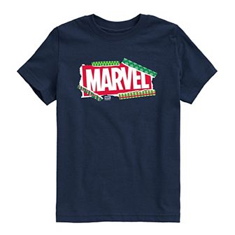 Boys 8-20 Marvel Logo Christmas Graphic Tee
