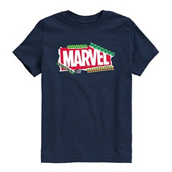 Boys 8-20 Marvel Logo Christmas Graphic Tee
