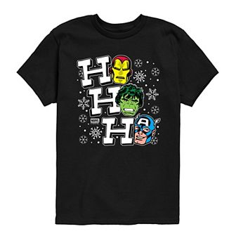 Boys 8-20 Marvel Ho Ho Ho Graphic Tee