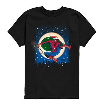 Boys 8-20 Marvel Spider-Man Santa Hat Graphic Tee
