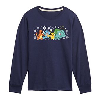Boys 8-20 Pokémon Snowball Fight Long Sleeve Graphic Tee