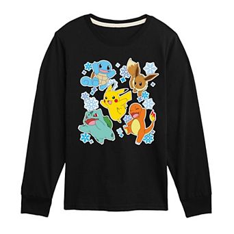 Boys 8-20 Pokémon Winter Graphic Long Sleeve Graphic Tee
