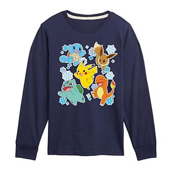 Boys 8-20 Pokémon Winter Graphic Long Sleeve Graphic Tee