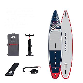 Aqua Marina Hyper 12'6" Touring ISUP, 3.81m/15cm, with coil leash