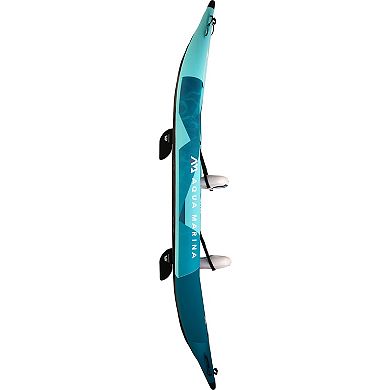 Aqua Marina 13'6" Betta-412 Blue Recreational Kayak with Paddle Set