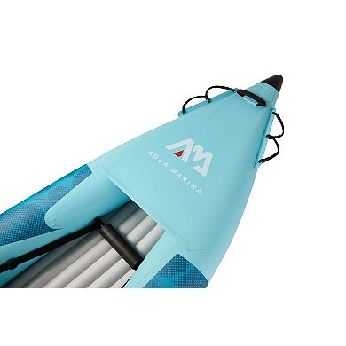 Aqua Marina 13'6" Betta-412 Blue Recreational Kayak with Paddle Set