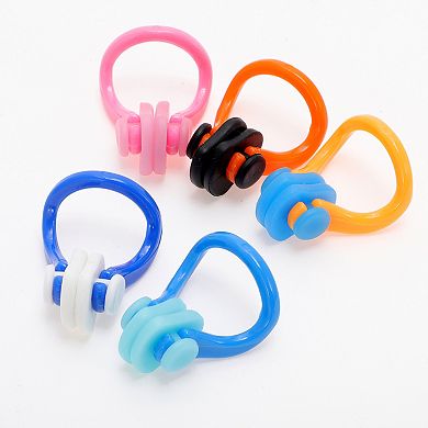 Anti-slip Swimming Nose Clips 10 Pcs Yellow, Orange, Blue White, Pink, Lake Blue