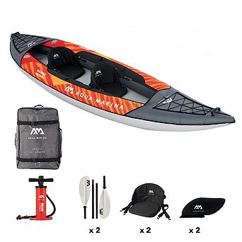 Aqua Marina Memba-390 Touring 12' 10" Kayak 2-person. DWF Deck. Kayak paddle included.