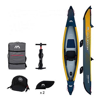 Aqua Marina Tomahawk (AIR-K 375) 12'4" High Pressure Speed Kayak, 1ppl. DWF Deck (paddle excluded)