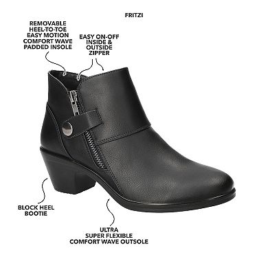 Easy Street Women's Block Heel Ankle Boots