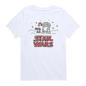 Boys 8-20 Star Wars Christmas Scribble Graphic Tee