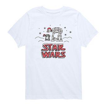 Boys 8-20 Star Wars Christmas Scribble Graphic Tee