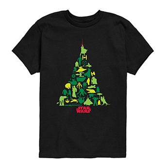 Boys 8-20 Star Wars Christmas Tree Silhouette Graphic Tee
