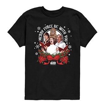 Boys 8-20 Star Wars Merry Force Be With You Graphic Tee