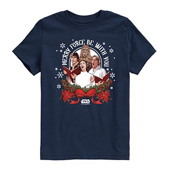 Boys 8-20 Star Wars Merry Force Be With You Graphic Tee