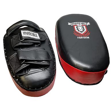 Amber Fight Gear Premium Leather Thai Pads Pair Kickboxing Strike Shields
