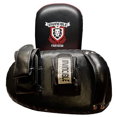Amber Fight Gear Premium Leather Thai Pads Pair Kickboxing Strike Shields