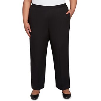 Plus Size Alfred Dunner Ribbed Knit Short Length Pants