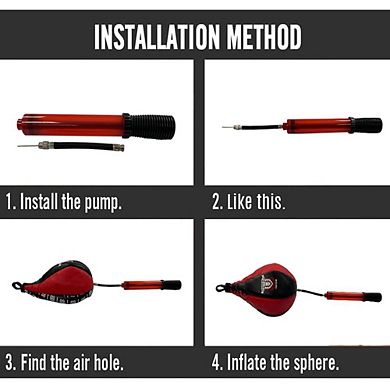 Ultimate Sports Ball Pump Kit, Dual-Action 10" Pump with Hose & Needle for Fast Ball Inflation