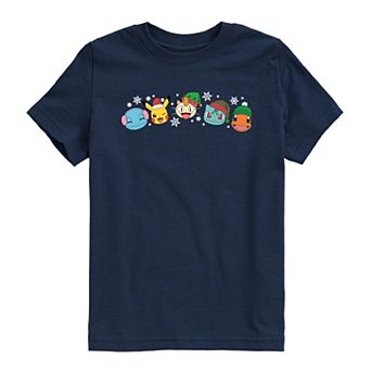 Boys 8-20 Pokémon Group Christmas Graphic Tee