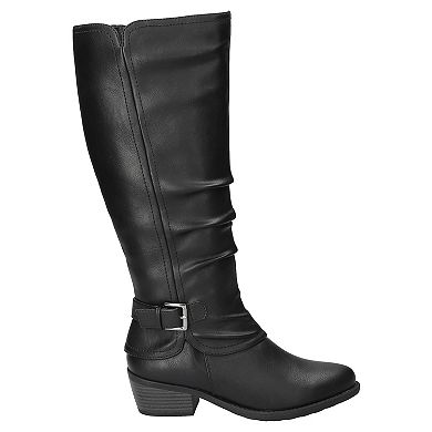Easy Street Tenille Women's Wide Shafted Zip Boots