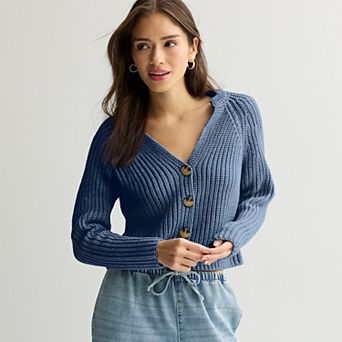 Juniors' SO® Chunky Cardigan Sweater