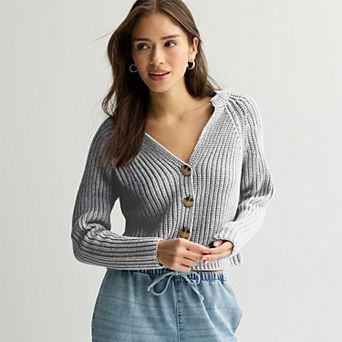 Juniors' SO® Chunky Cardigan Sweater