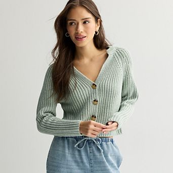 Juniors' SO® Chunky Cardigan Sweater