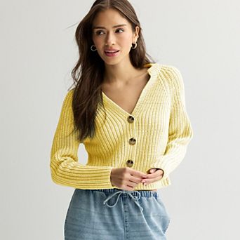 Juniors' SO® Chunky Cardigan Sweater