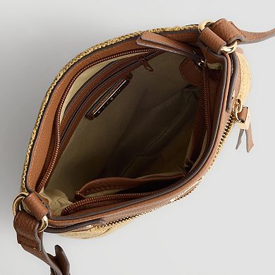 Rosetti Sandy Crossbody Bag with Zip Closure