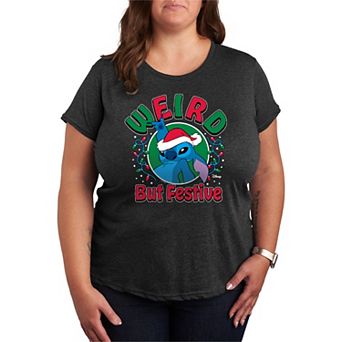 Plus Size Disney's Lilo & Stitch Weird But Festive Graphic Tee