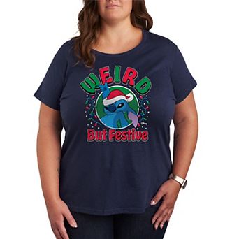 Plus Size Disney's Lilo & Stitch Weird But Festive Graphic Tee