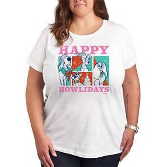 Plus Size Disney's Lady and the Tramp Happy Howlidays Graphic Tee