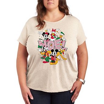 Plus Size Disney's Mickey & Friends Noel Graphic Tee